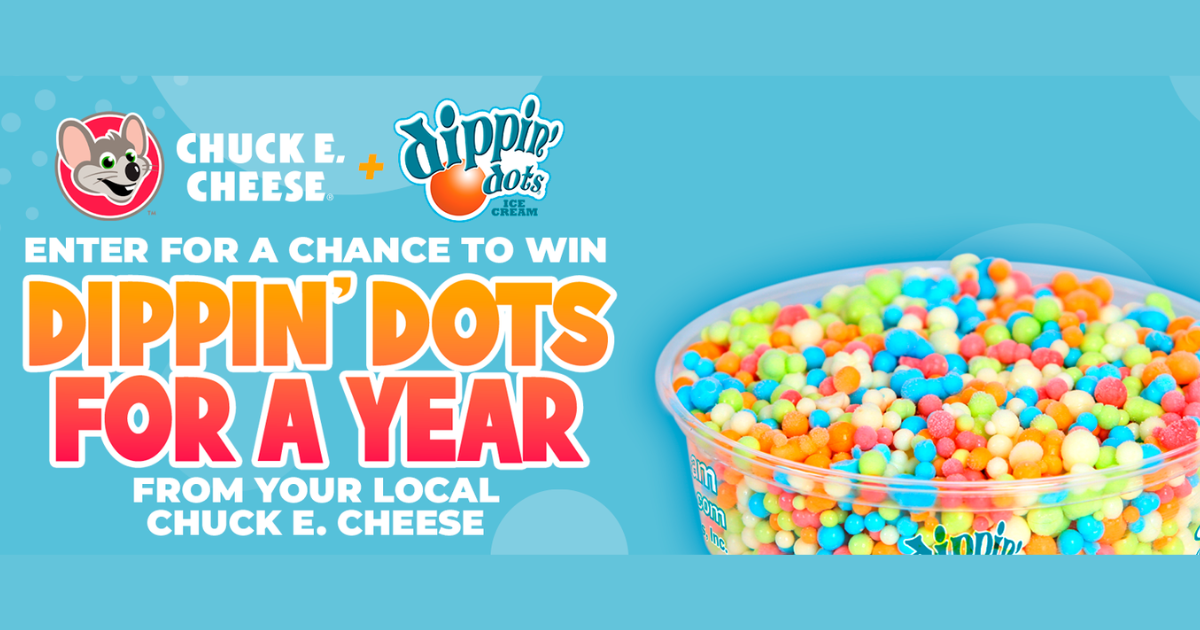 Dippin Dots Chuck E Cheese Summer Of Fun Sweepstakes The Freebie Guy