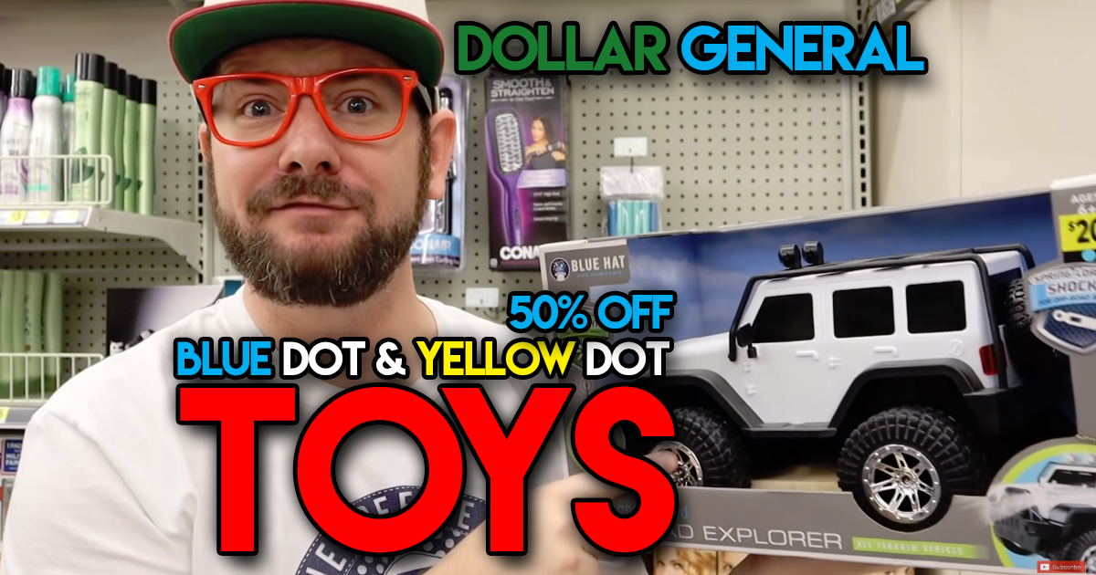 Dollar General 50 off Blue Dot & Yellow Dot Toys Through Dec 8th
