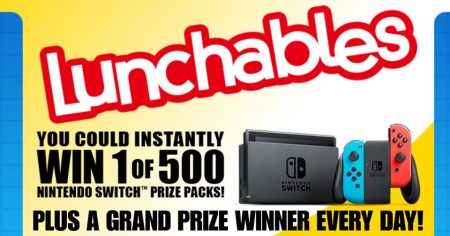 lunchables nintendo switch instant win game