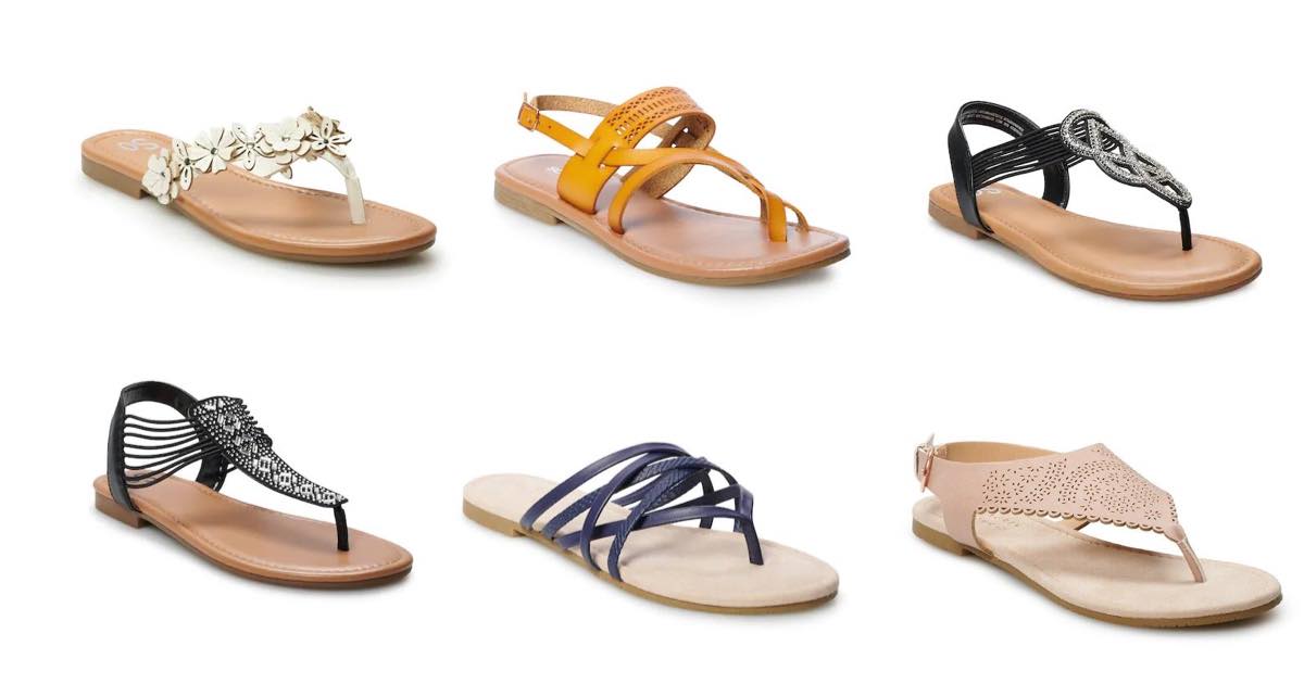 Kohl's - Women's Sandals $8.49 + Free Curbside Pick-Up - The Freebie ...