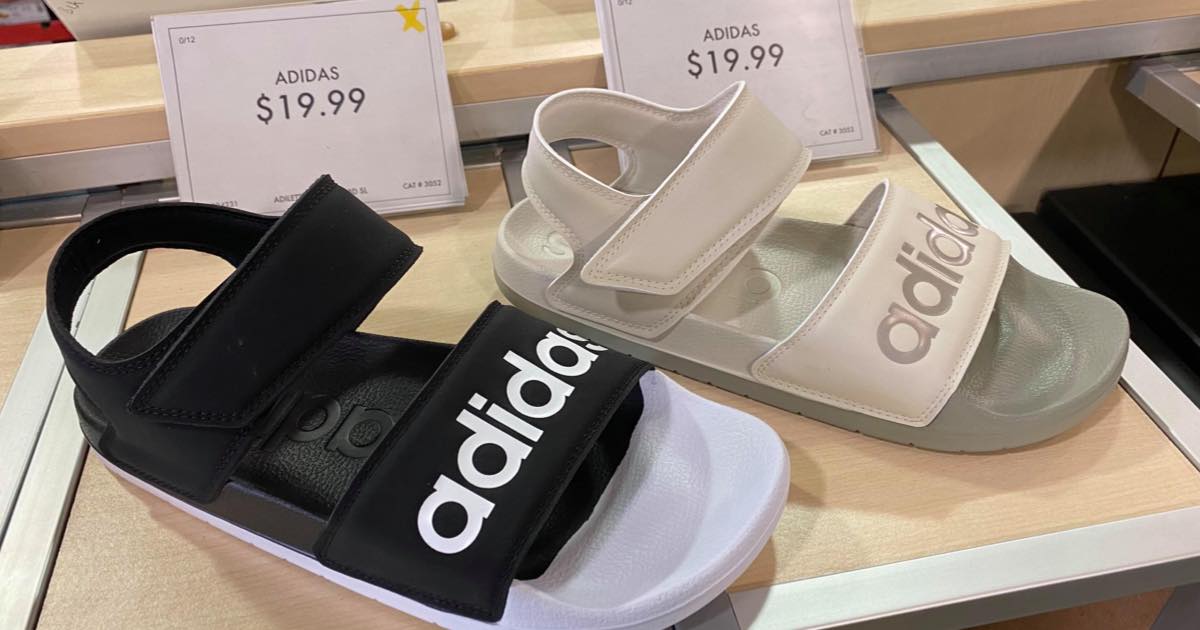 dsw adidas cloudfoam slides