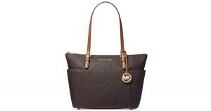 brown michael kors tote