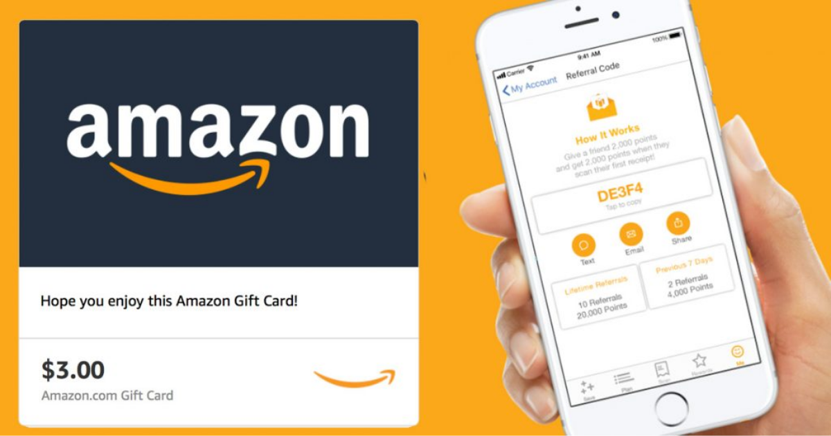 how to use amazon gift card from fetch rewards