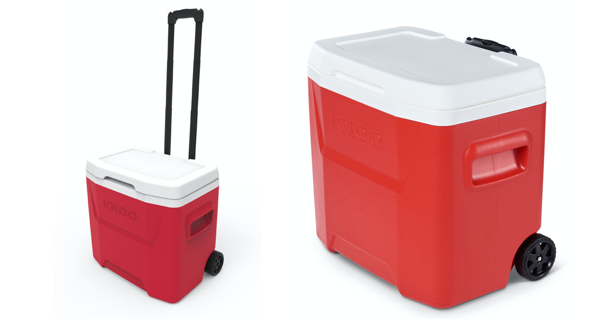 Igloo 28 qt Rolling Cooler only 15.68 The Freebie Guy® ️️️