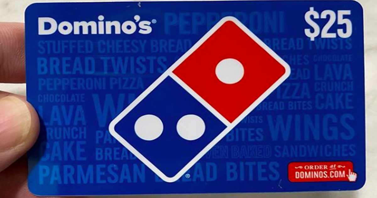 dominos gift card number and pin