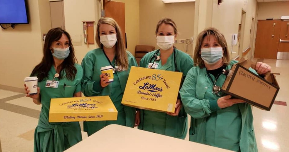 FREE Lamar's and Coffee for Hospitals ( Select Locations) The Freebie
