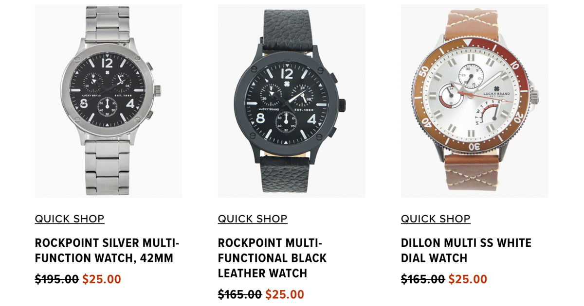 Lucky Watches just $15 + FREE SHIPPING - The Freebie Guy® ️️️