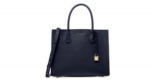 navy michael kors tote