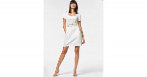 white cotton dress