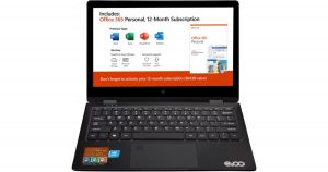 black convertible laptop