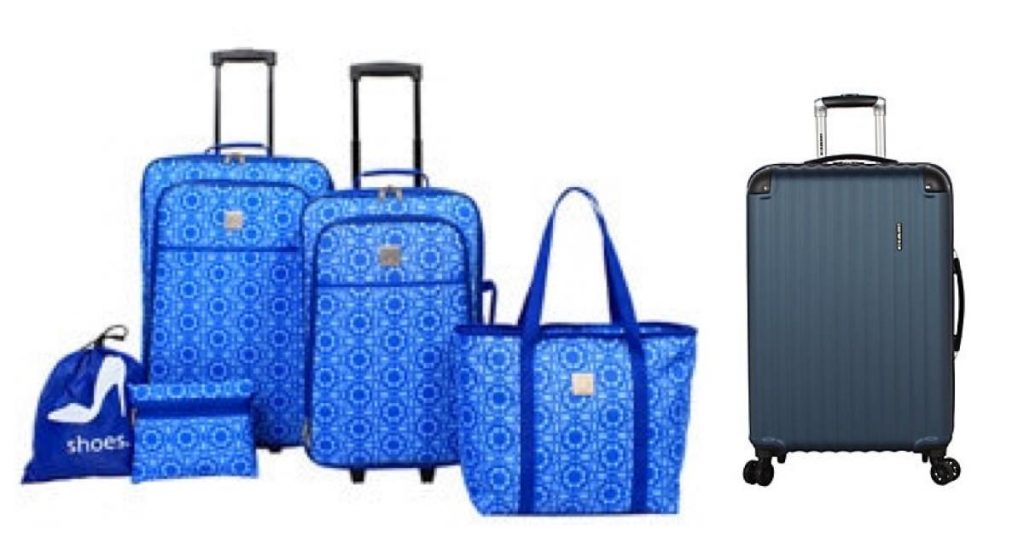 modern southern home 5 piece luggage set