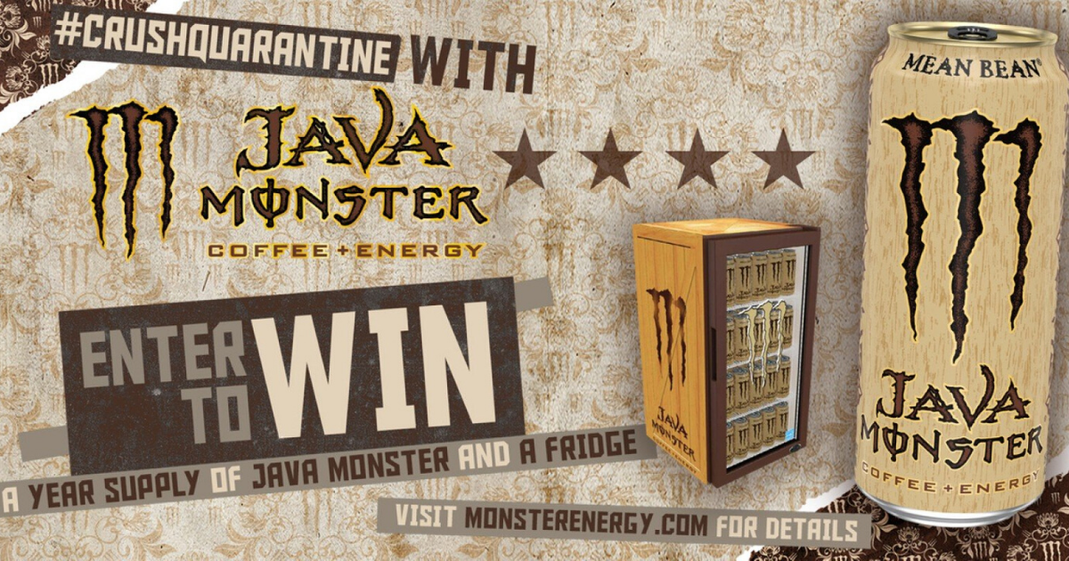 CrushQuarantine with Java Monster Sweepstakes - The Freebie Guy®