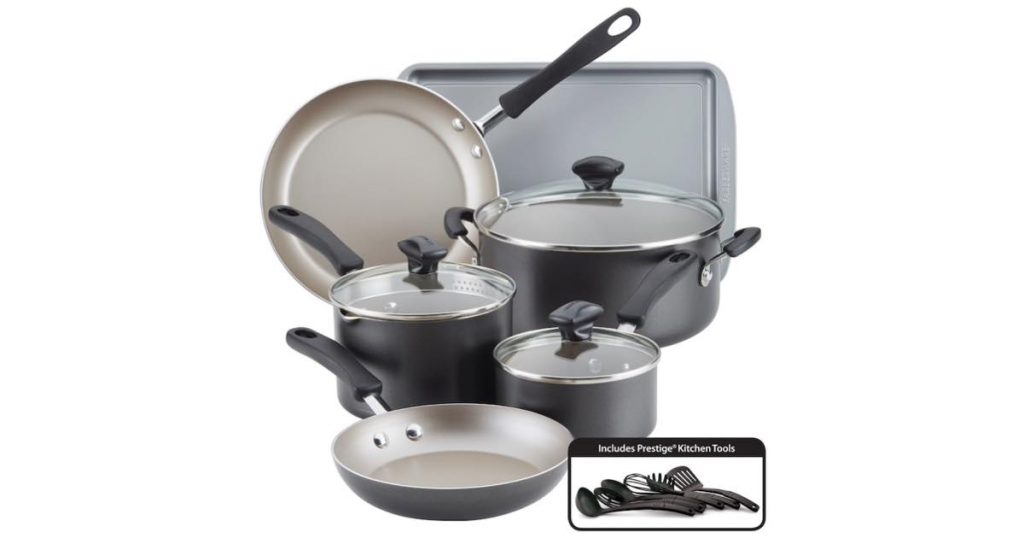 Kohl's Farberware Cookstart 15 Pc. Cookware Set 59.49 The