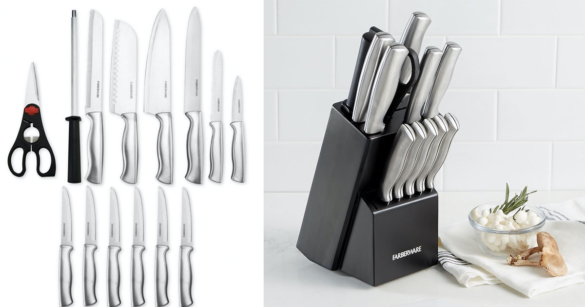 Farberware 15 Piece Knife Set 19.99 The Freebie Guy® ️️️