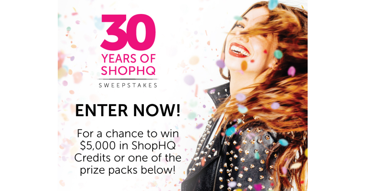 The 30 Years of ShopHQ Sweepstakes The Freebie Guy®