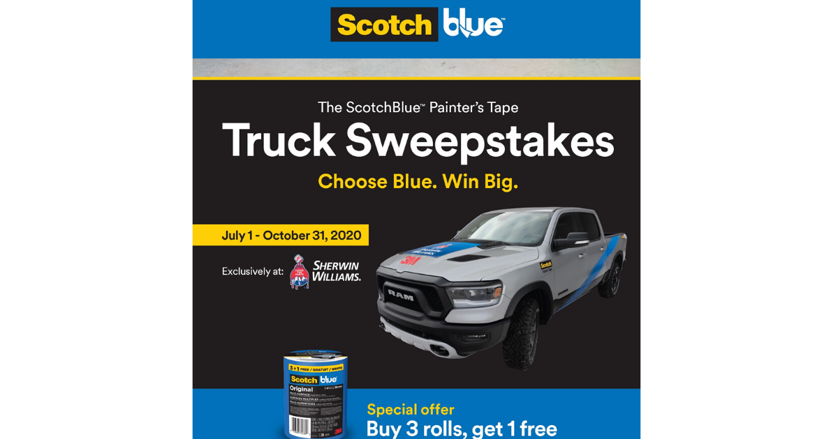 ScotchBlue Painter’s Tape Sweepstakes The Freebie Guy®