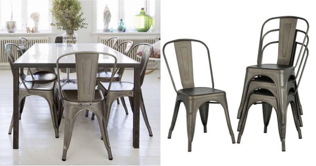 WalMart Topeakmart Set of 4 Classic Iron Metal Chairs 89.99 + FREE SHIPPING The Freebie