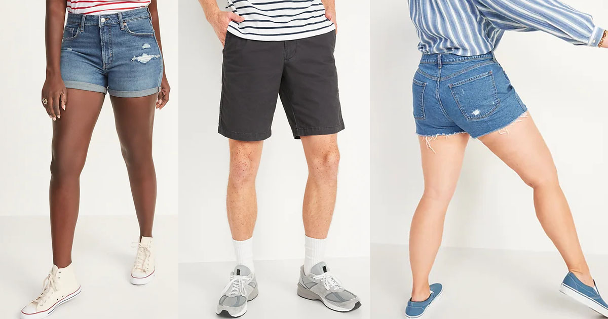 Old Navy Shorts for the Whole Family 50% OFF! - The Freebie Guy® ️️️