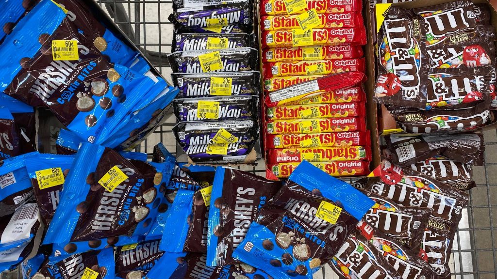 clearance candy at walmart