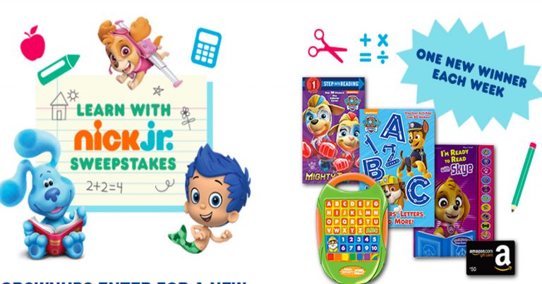 Learn with Nick Jr. August 2020 Sweepstakes - Week 2 - The Freebie Guy®