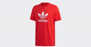 red adidas shirt