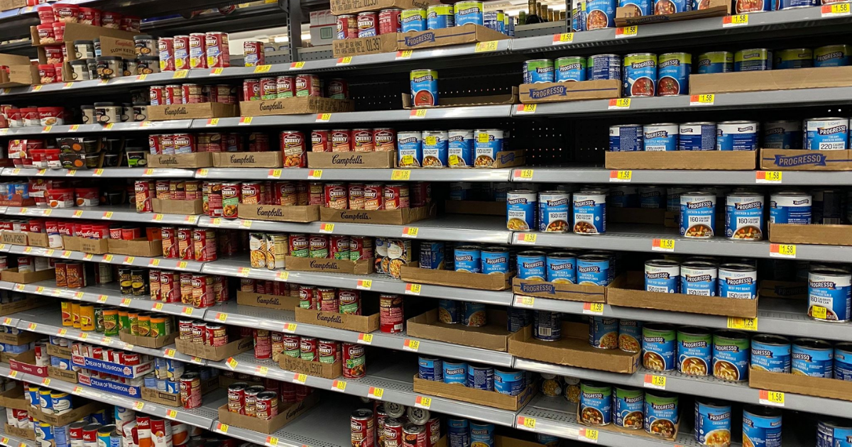 Walmart Soup Display