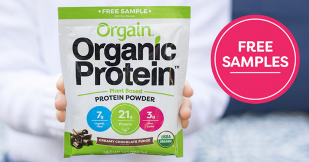 Possible FREE Orgain Protein Powder Sample The Freebie Guy®