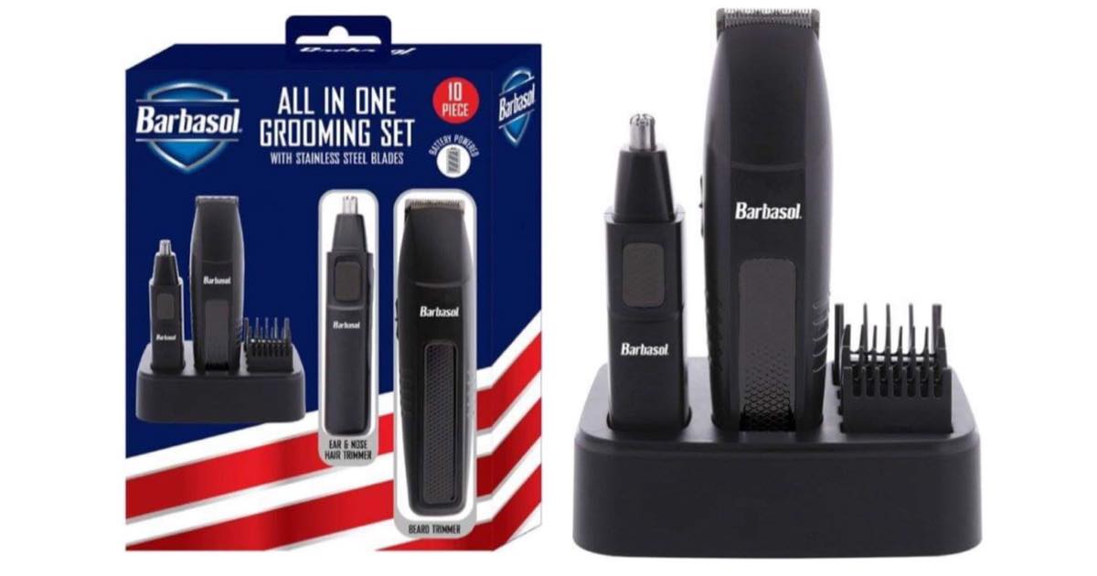 barbasol all in one grooming set