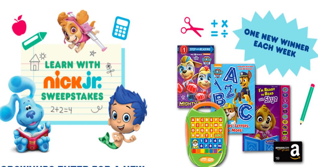 Learn with Nick Jr. August 2020 Sweepstakes Week #4 - The Freebie Guy®