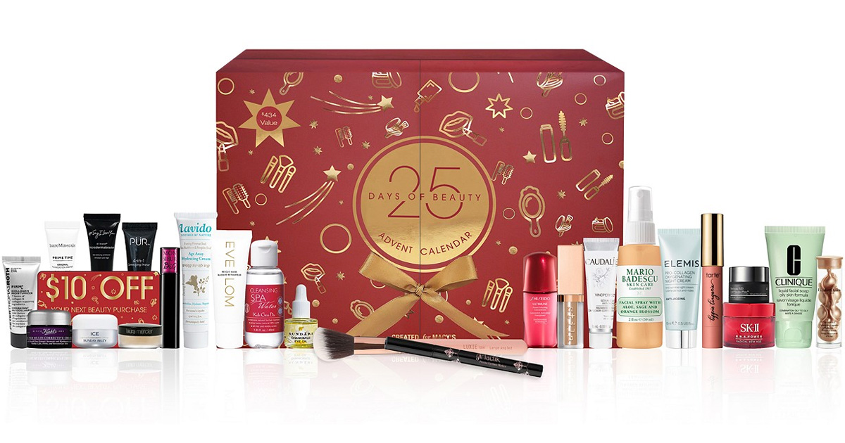 25 Days Of Beauty Advent Calendar Just 84 15 Shipped The Freebie Guy