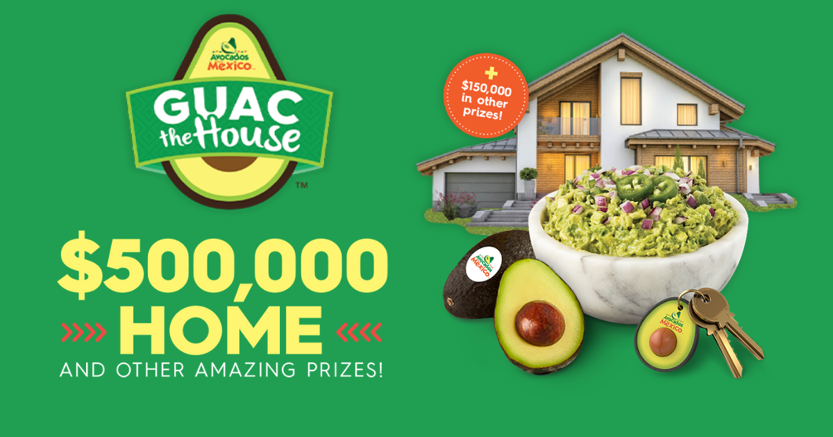 Avocados from Mexico Guac the House Sweepstakes The Freebie Guy®