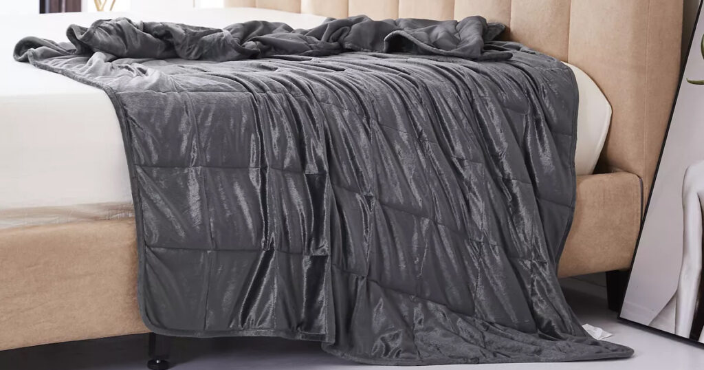 12LB Ultra Plush Weighted Blanket Only 27.99 The Freebie Guy®