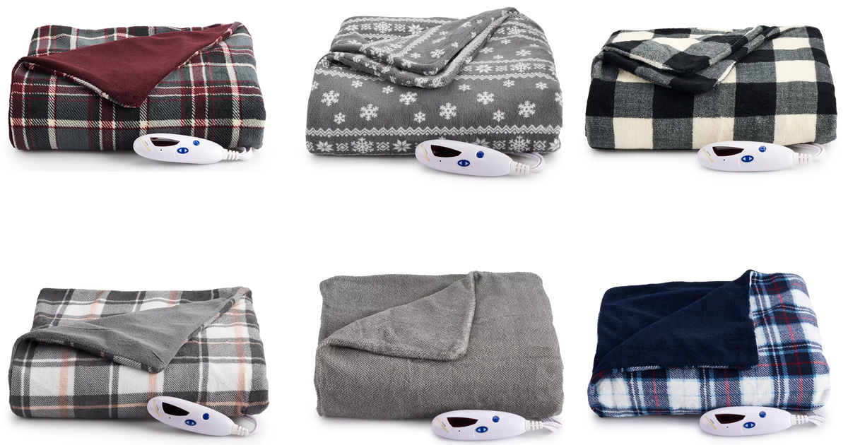 Biddeford Electric Heated Microplush Throw