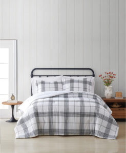 Cottage Plaid Full Queen Piece Comforter Set