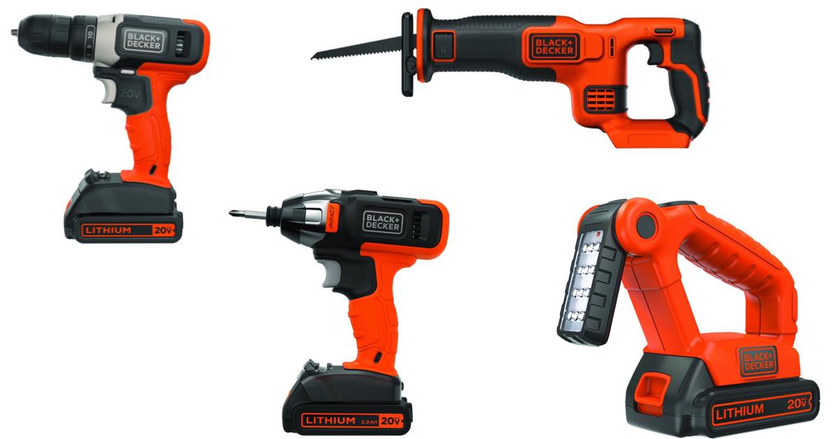 WALMART - BLACK+DECKER 4 TOOL COMBO KIT FOR ONLY $99! - The Freebie Guy