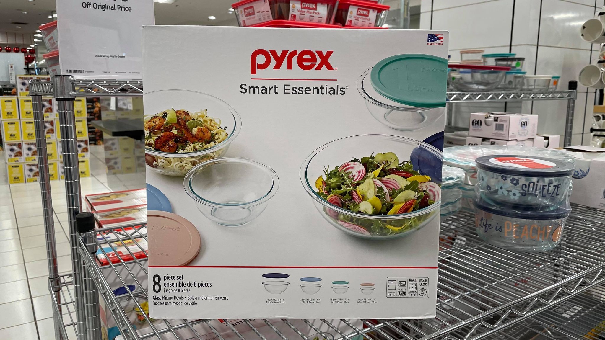 Pyrex 8-Piece Mixing Bowl Set Costco