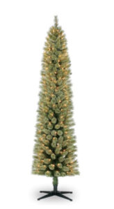 ft Pre Lit Artificial Cashmere Pencil Christmas Tree