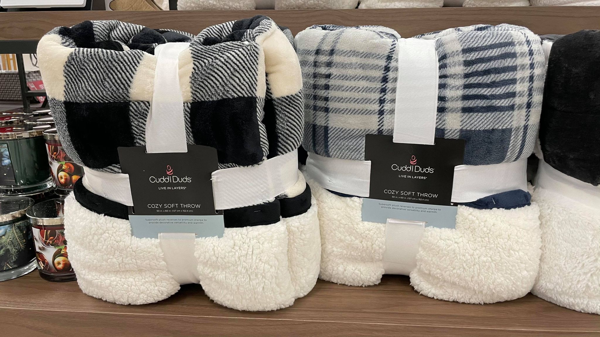 Cuddl Duds® Plush Sherpa Throw