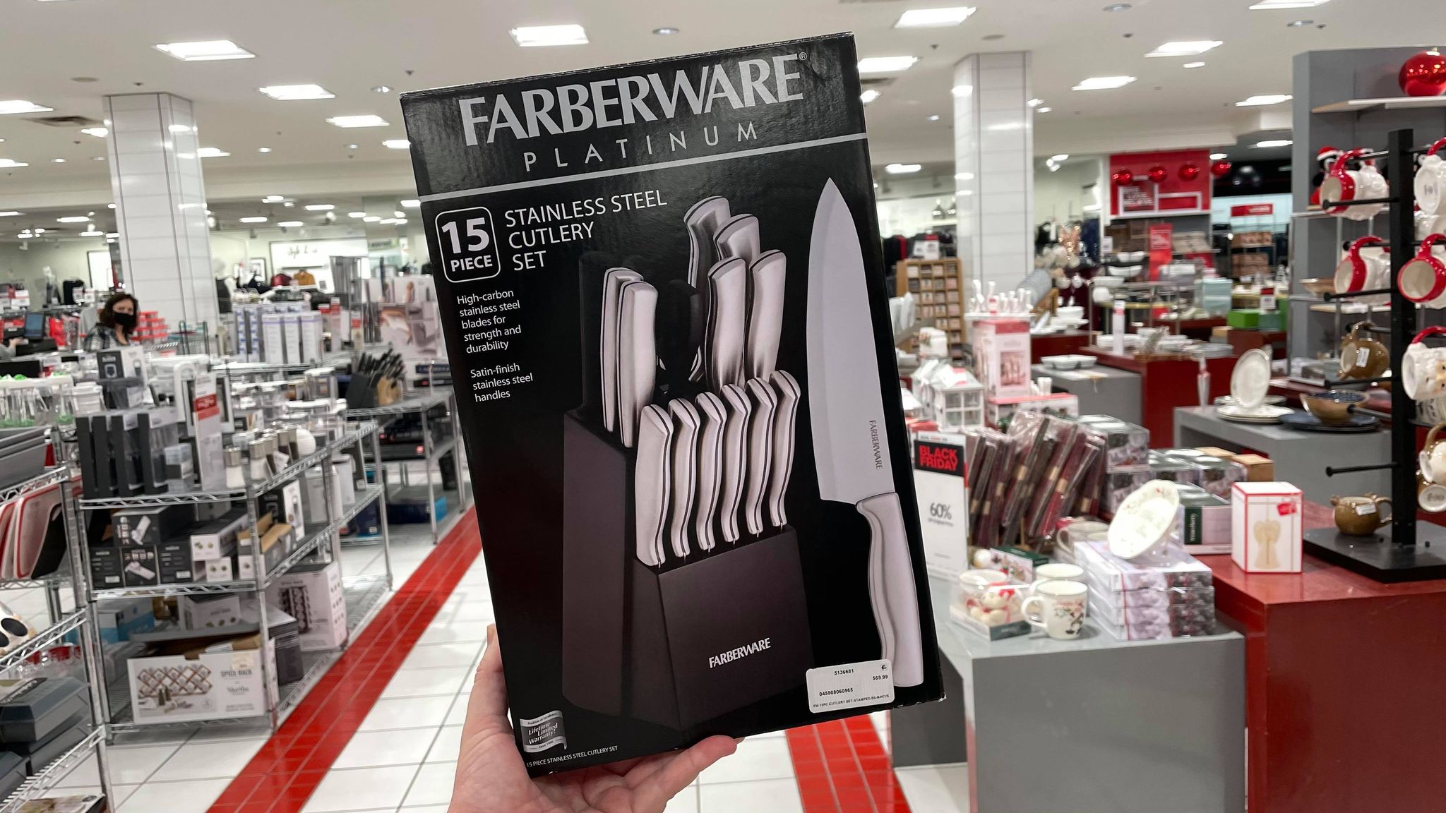 Farberware Platinum Cutlery Set, Stainless Steel, 15 Piece