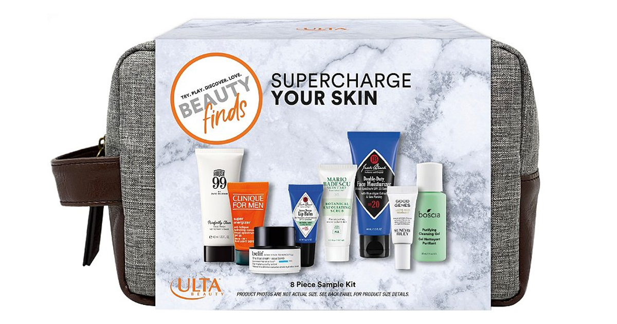 Supercharge Your Skin Mens Sampler Kit