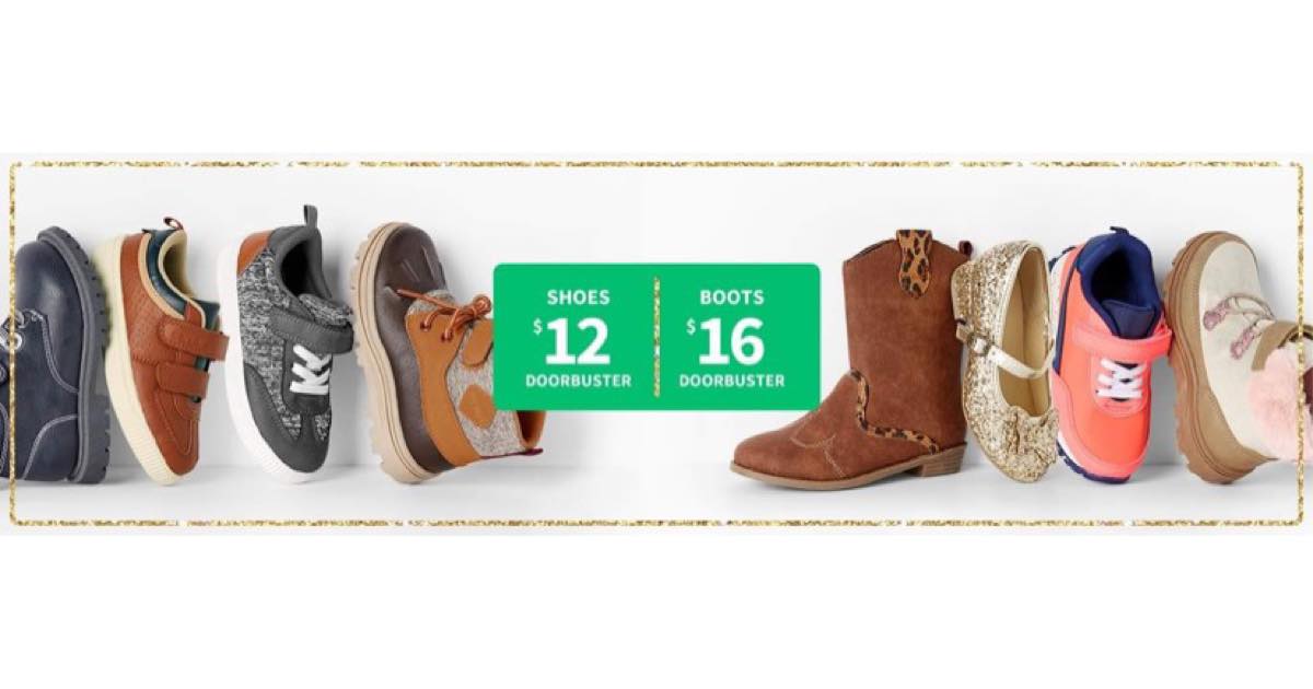 Carter's - Doorbuster Kid's Shoes $12 & Kid's Boots $16 + FREE SHIPPING ...