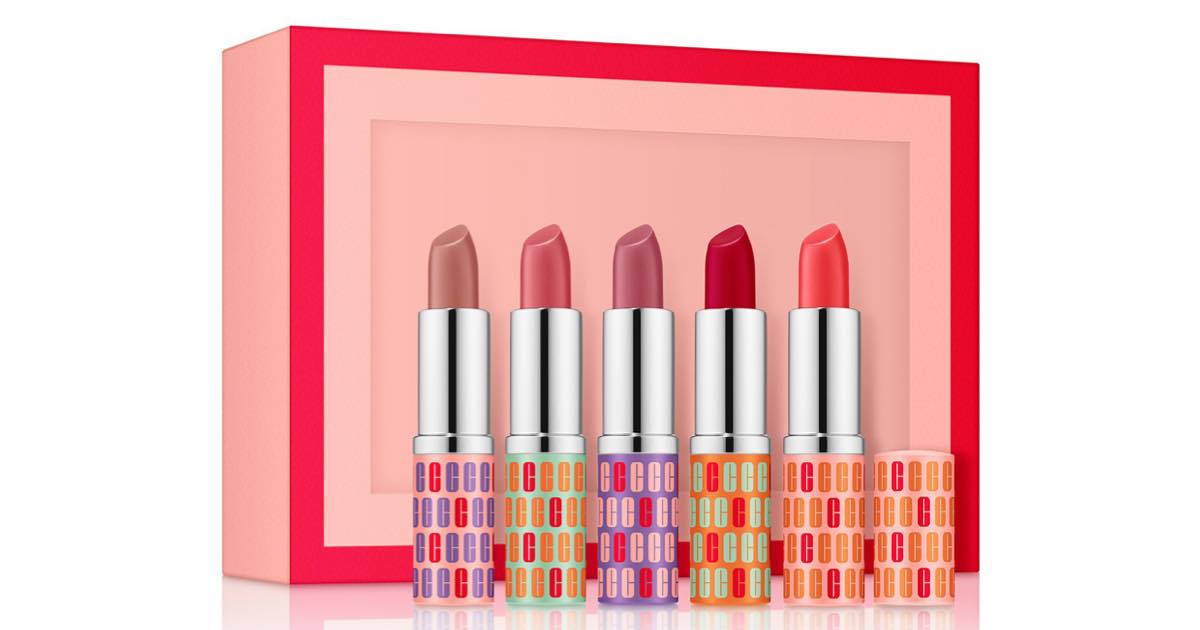 Macy's Clinique 5Piece Kisses Lipstick Set 20 (97 Value) The