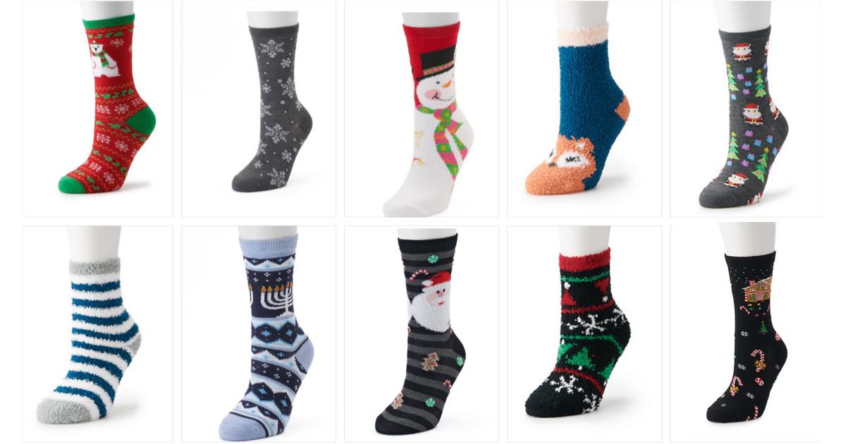 KOHL'S - $0.85 Fuzzy Socks Black Friday Special With Free Curbside ...
