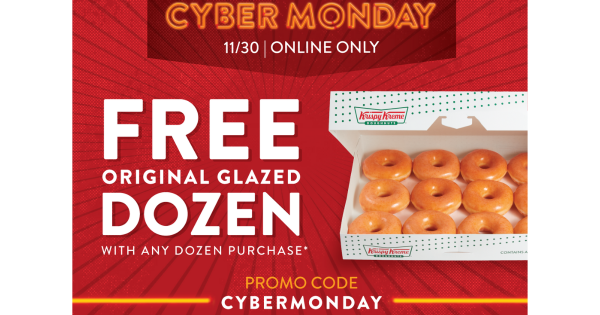 BOGO Krispy Kreme Dozen on November 30th! - The Freebie Guy® ️️️