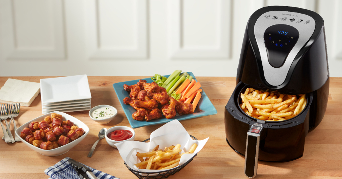 Insignia™ qt Digital Air Fryer Black