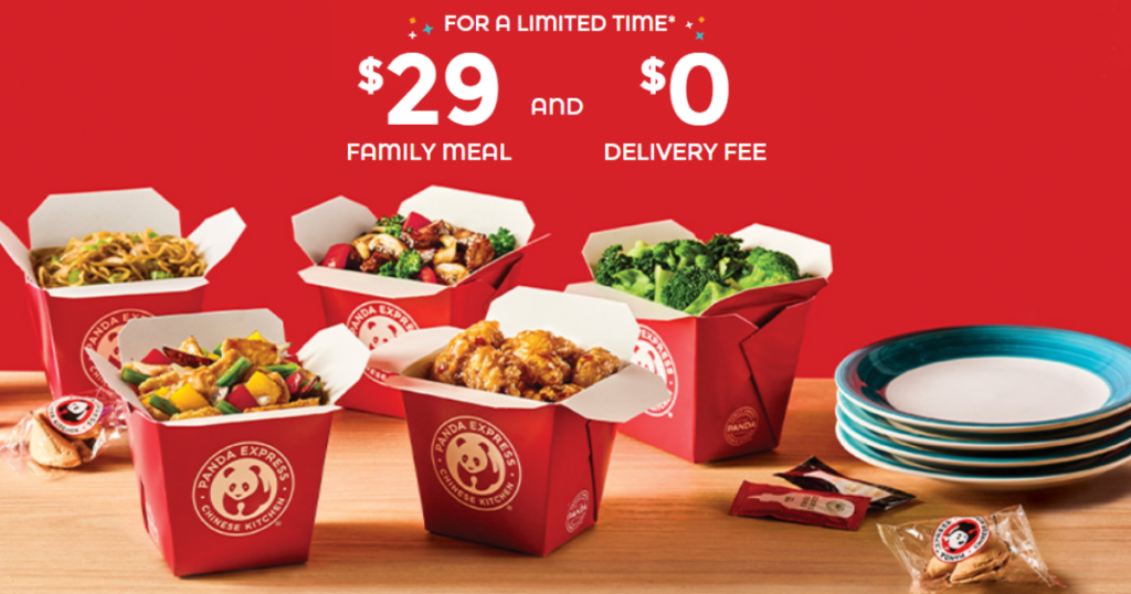 Panda Express 29 Family Meal Deal with FREE Delivery The Freebie Guy®