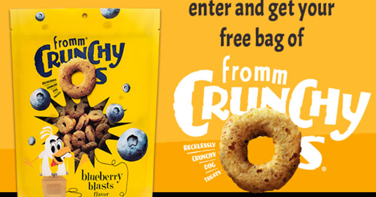 Free Full Sized Bag of Fromm Crunchy O's Blueberry Blast Dog Treats