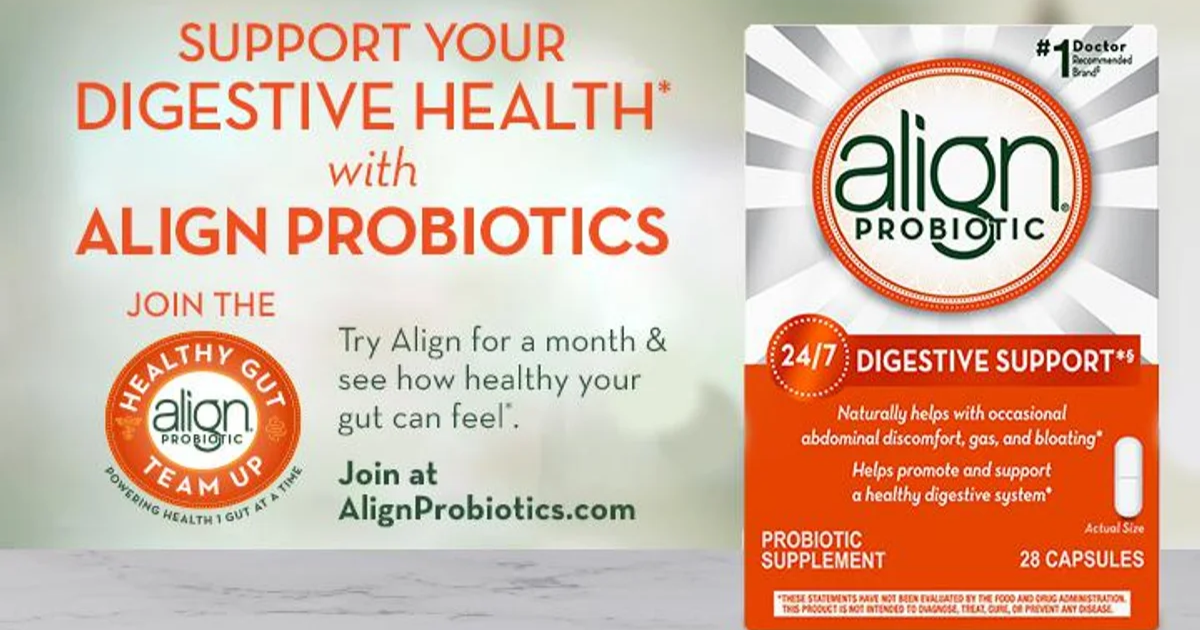 Dr. Oz Align Probiotic Digestive Support Giveaway - The Freebie Guy®