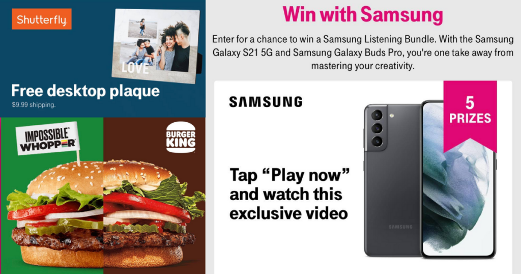 TMobile Tuesday Freebies and Samsung Galaxy Phone Giveaway The