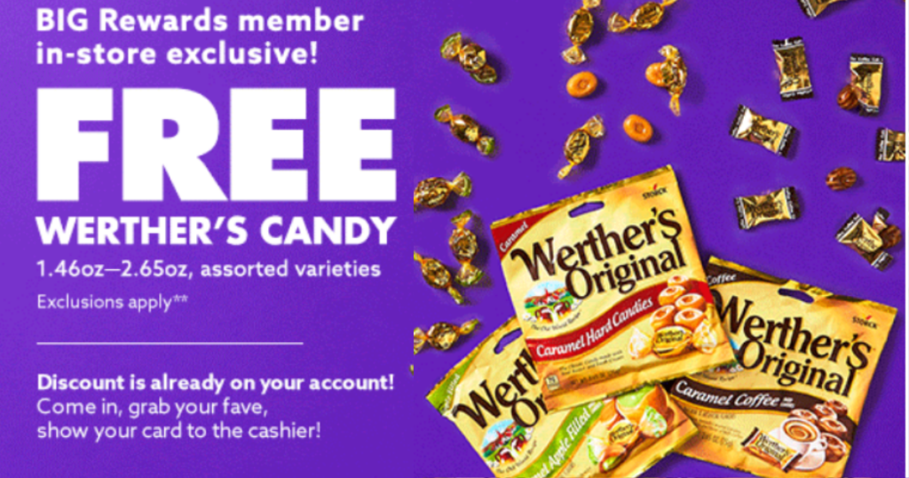 FREE Werther's Candy For Big Lots Rewards Members The Freebie Guy®